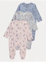 Pako 3 copë rroba gjumi me zinxhir me motive florale