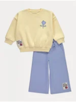 Set bluzë dhe tuta me grafikë “Explorer” në pjesën e pasme