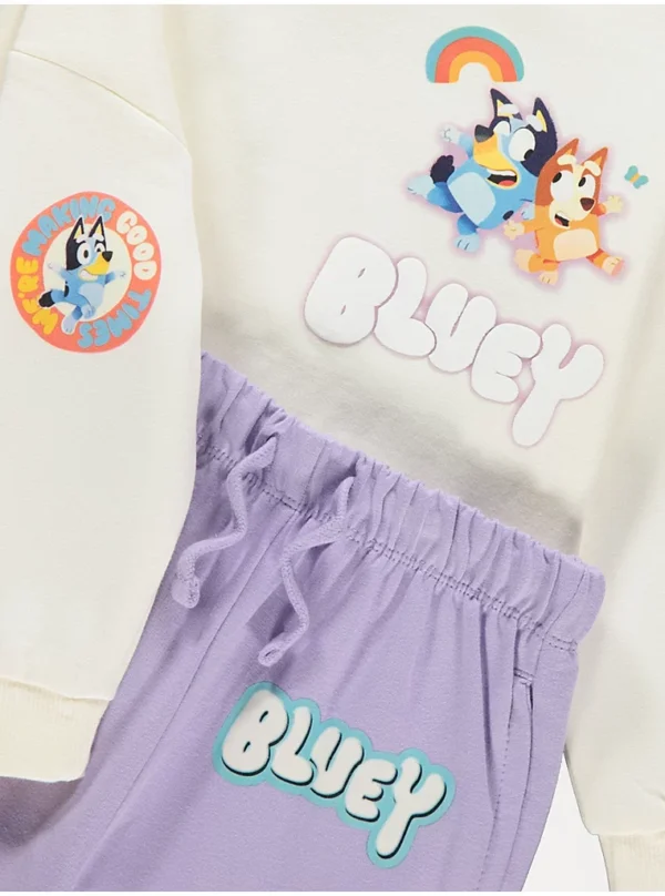 Set Bluey me bluzë ylberi dhe pantallona joggers të gjera
