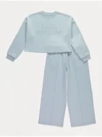 Veshje “Palm Springs” blu — sweatshirt dhe joggers