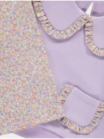 Komplet bluzë dhe pantallona të gjera me motive florale