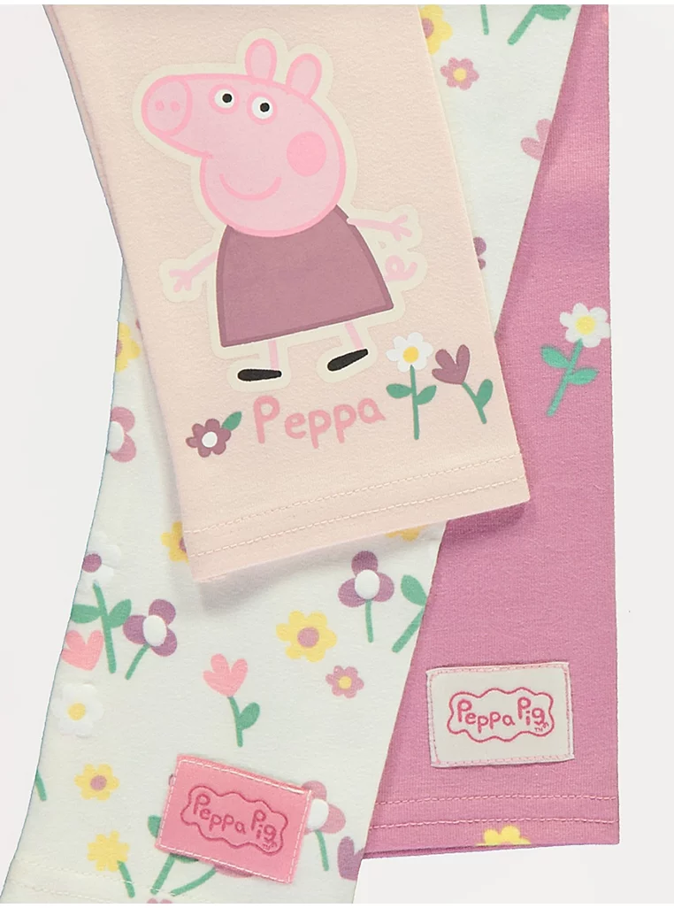 Leggings rozë me motive florale