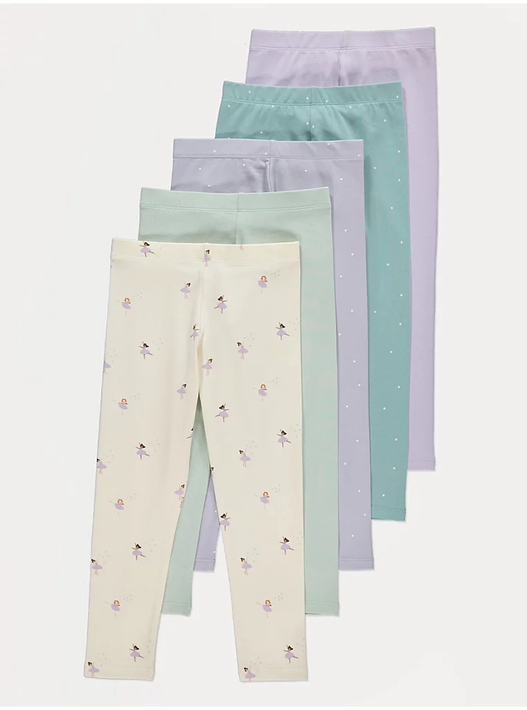 Legjinga balerine në ngjyra pastel – pako 5 copë