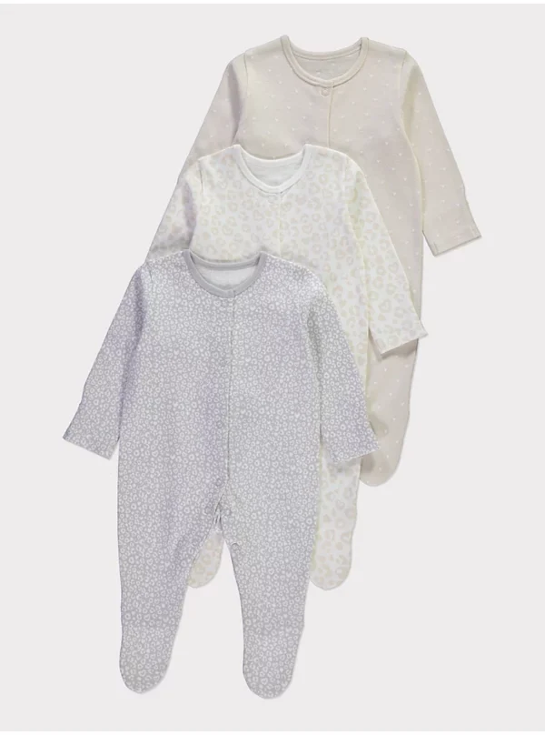 Pako 3 copë rroba gjumi me print leopard dhe kopsa në formë zemre