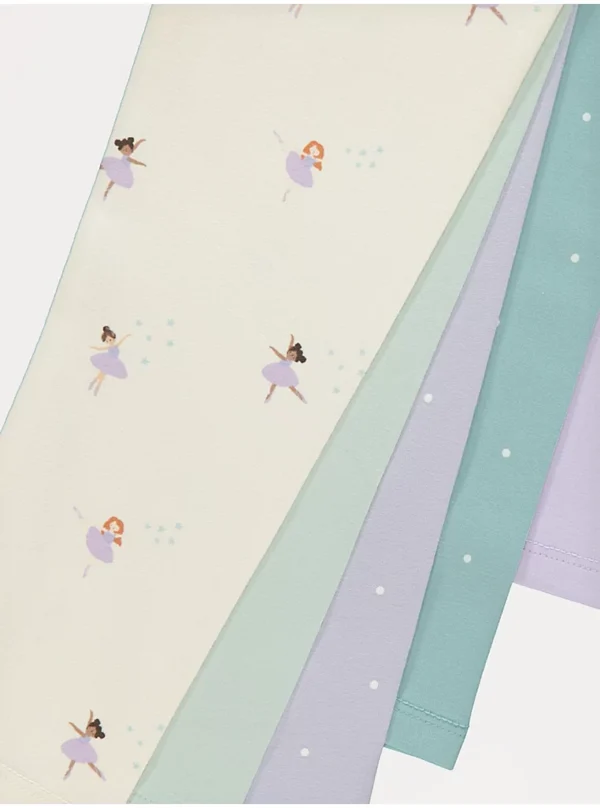 Legjinga balerine në ngjyra pastel – pako 5 copë